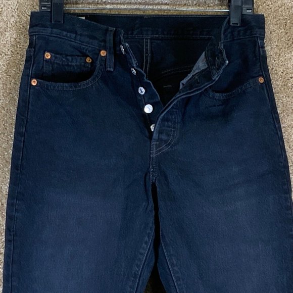 LEVI’S 501 XX Jeans Sz 27x28 Big E Black Distressed Skinny Red Tab 27 X 28 Mens - Picture 6 of 9